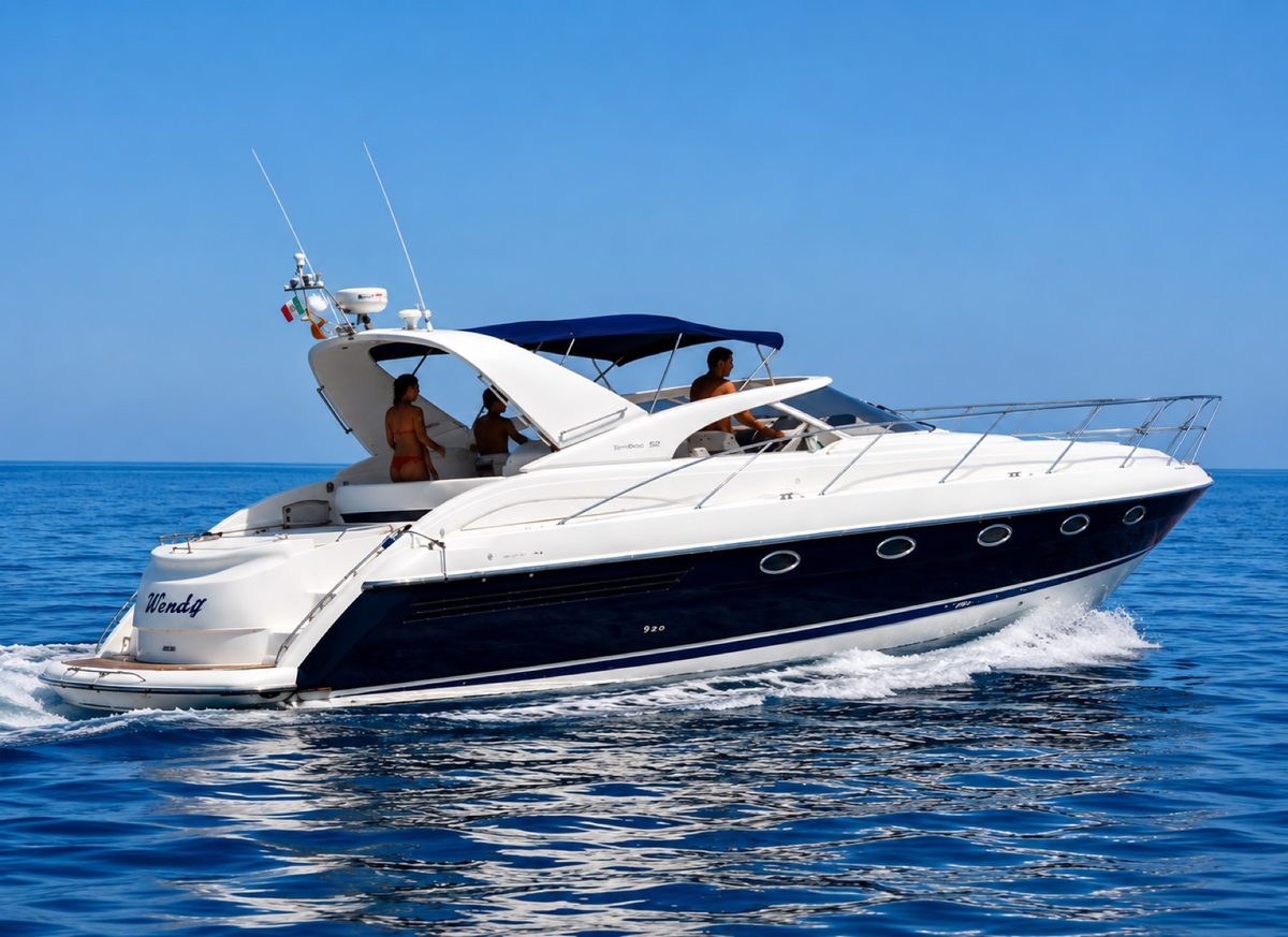 Sunseeker 63 motor yacht charter off Marbella, Puerto Banús