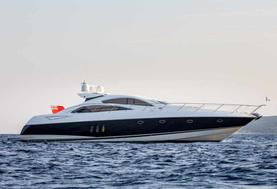 Sunseeker Predator 58 motor yacht charter off Marbella, Puerto Banús